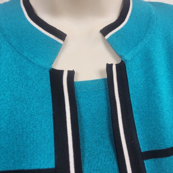 Misook 2 pc set Tea Jacket & Tank - Cardigan Twin Set  Small/Medium EUC - Picture 5 of 11